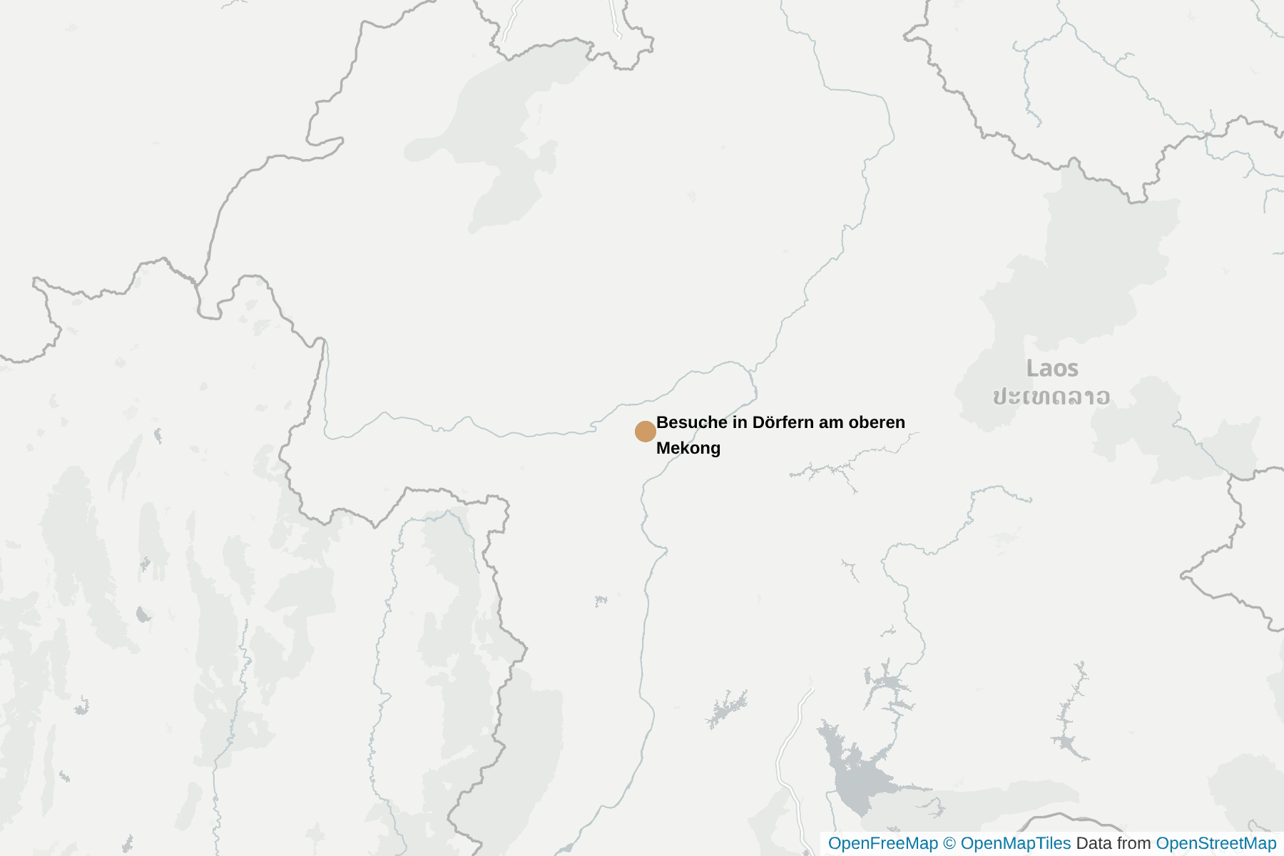 Karte von Besuche in Dörfern am oberen Mekong
